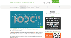 Desktop Screenshot of blog.okfn.org